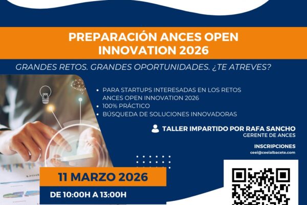 ¡Prepara tu startup para los retos del ANCES Open Innovation 2026!